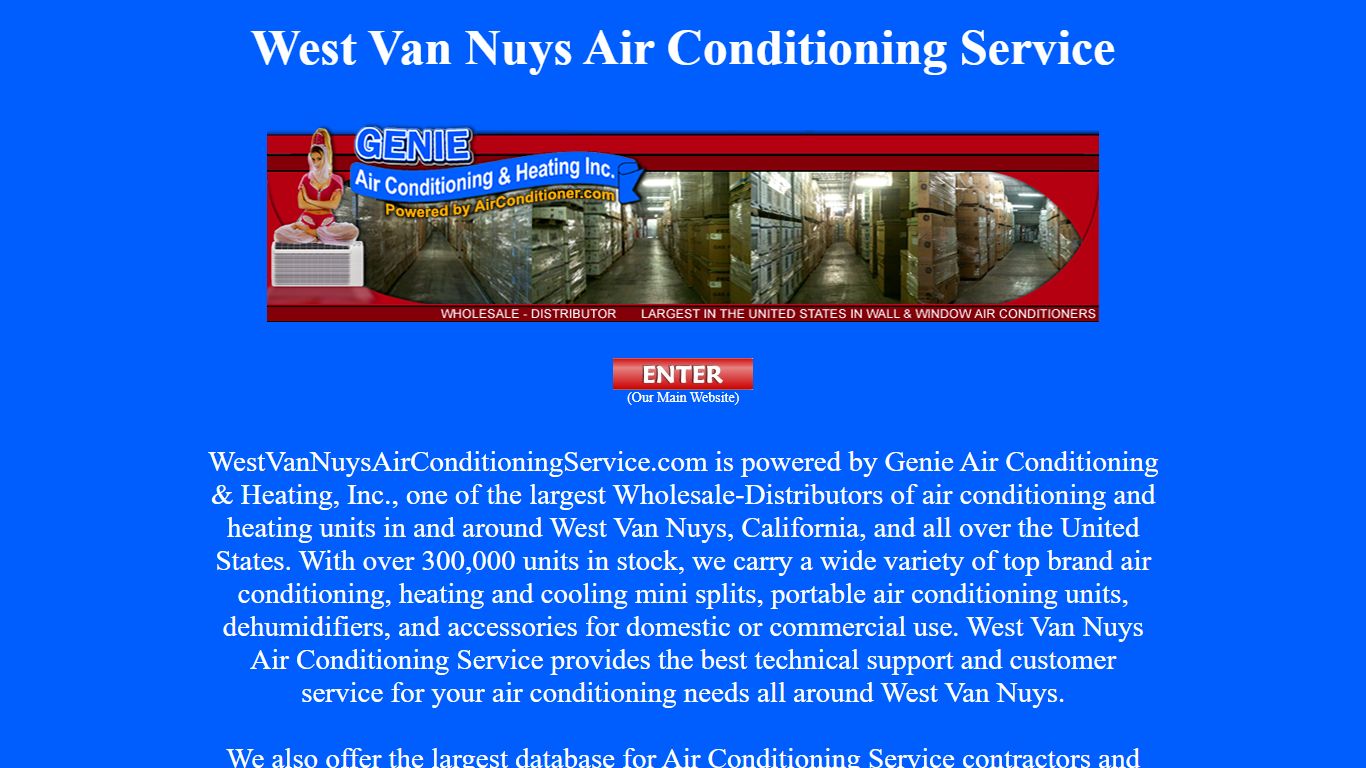 West Van Nuys Air Conditioning Service